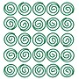 JAM Paper Colored Circular Paper Clips, Round Paperclips, Green, 2 Packs of 50 (2187135B)~#|#~sp145003525_sc7