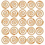JAM Paper Colored Circular Paper Clips, Round Paperclips, Orange, 2 Packs of 50 (21827540B)~#|#~sp145003927_sc7