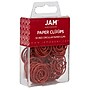 JAM Paper Circular Small Paper Clips, Red, 2 Packs of 50 (2187138B)~#|#~sp145003929_sc7