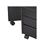Adeptus Drop Leaf 7-Drawer Lateral File Cabinet, Mobile, Specialty, Matte Black, 21.4" (76180)~#|#~sp145011183_sc7