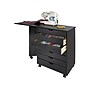 Adeptus Drop Leaf 7-Drawer Lateral File Cabinet, Mobile, Specialty, Matte Black, 21.4" (76180)~#|#~sp145011184_sc7