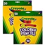 Crayola Colored Pencils, Assorted Colors, 50/Box, 2 Boxes/Bundle (BIN684050-2)~#|#~sp145092487_sc7
