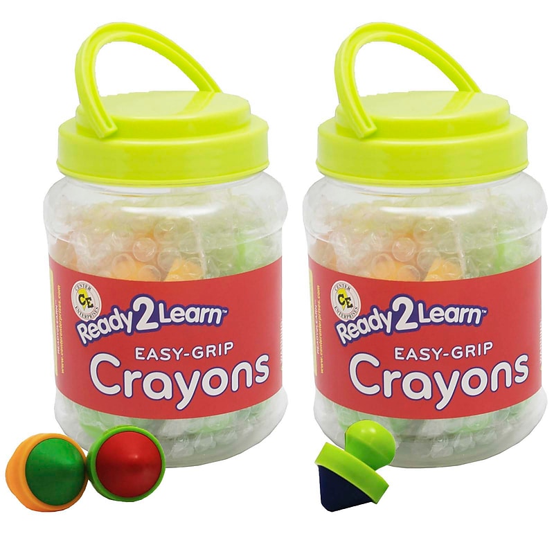 READY 2 LEARN Easy Grip Crayons, 6/Set, 2 Sets (CE-6911-2) image 1