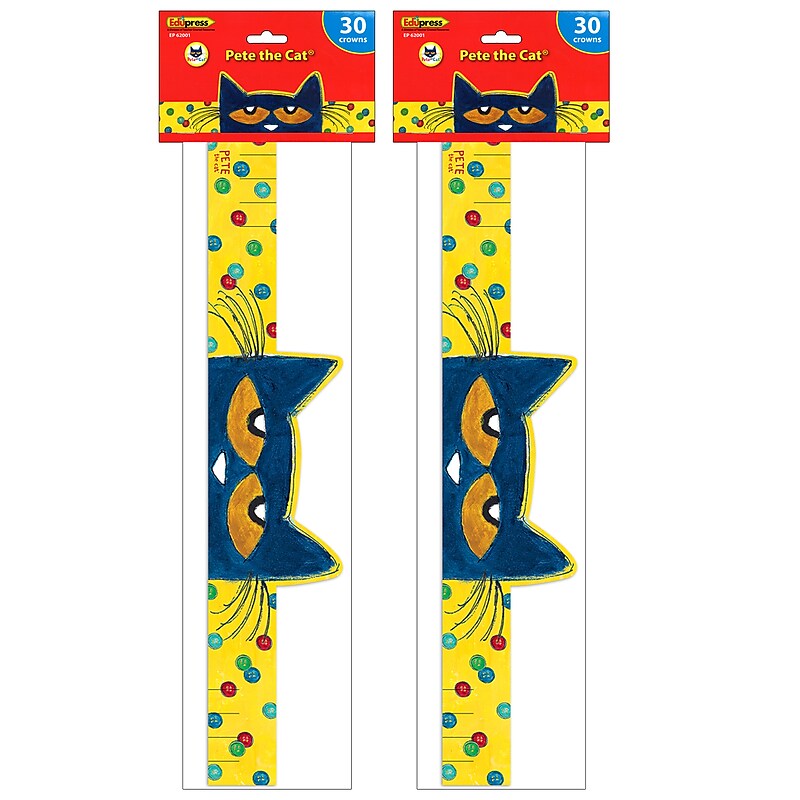 Teacher Created Resources Pete the Cat Crowns, 30/Pack, 2 Packs (EP-62001-2) image 1
