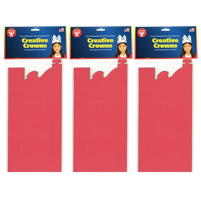 Hygloss Bright Tag Crowns, 24 Per Pack, 3 Packs (HYG65249-3) image 1