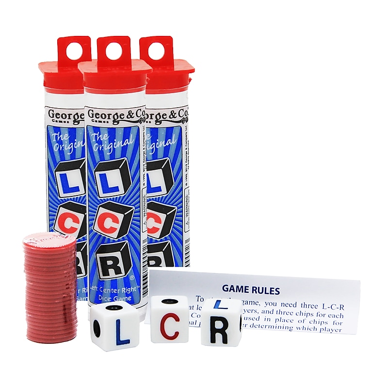 Koplow Games Left, Center, Right Dice Game, Pack of 3 (KOP00002-3) image 1