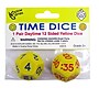 Koplow Games Time Dice, Pair of Yellow (AM), 6 Sets (KOP18847-6)~#|#~sp145093309_sc7