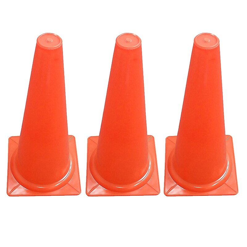 Martin Sports Safety Cone, 15", Orange, 3/Bundle (MASSC15-3) image 1