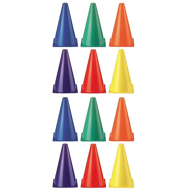 Martin Sports Rainbow Cones, 6 Per Set, 2 Sets (MASSC9S-2) image 1