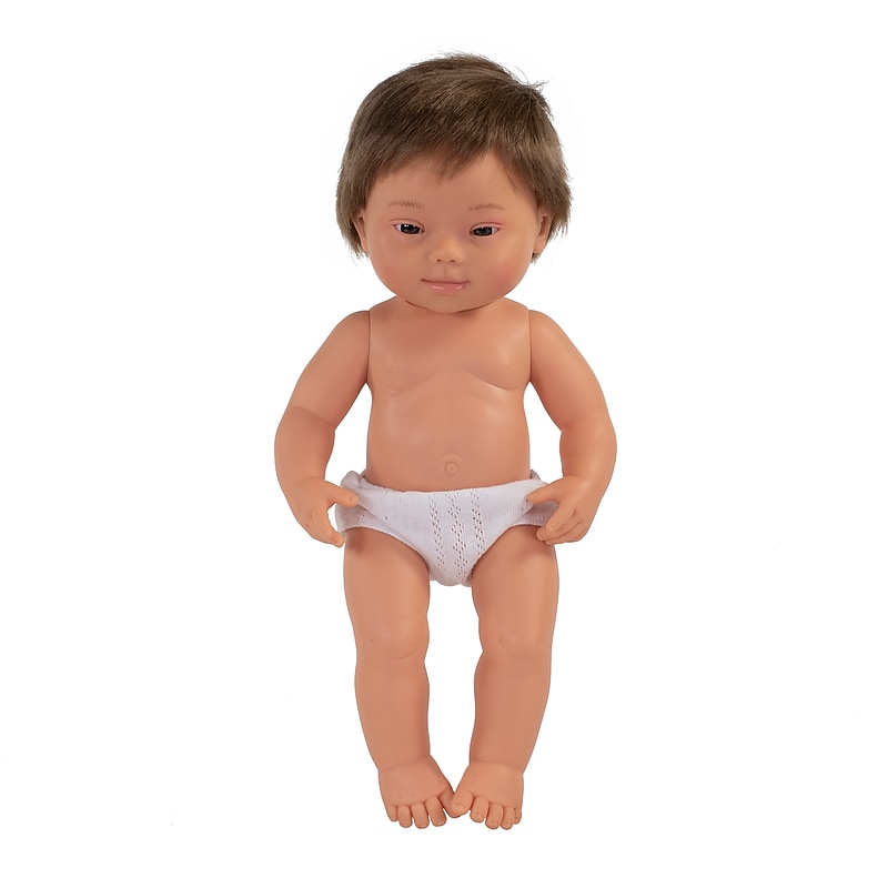 MINILAND Anatomically Correct 15" Down Syndrome Baby Boy Doll (MLE31068) image 1
