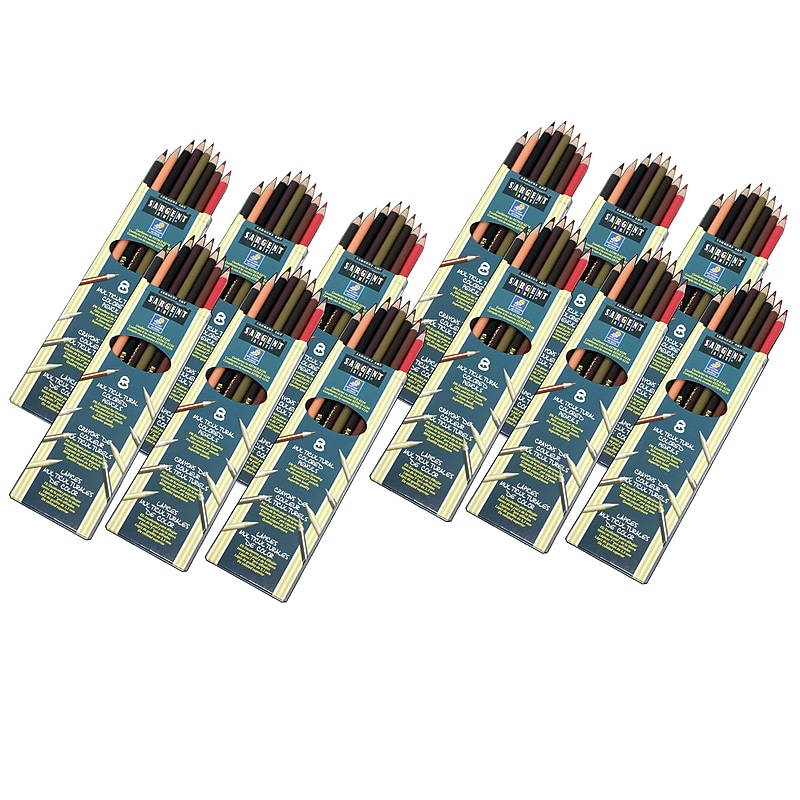 Sargent Art Colored Pencils, Multicultural, 8 Colors/Box, 12 Boxes (SAR227208-12) image 1