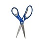 Westcott 8" Stainless Steel Scissors, Pointed Tip, Silver/Blue/Gray (17930)~#|#~sp145100504_sc7