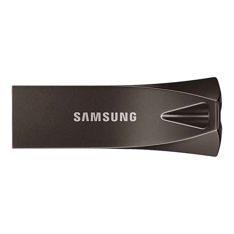 Samsung BAR Plus 64GB USB 3.1 Type A Flash Drive, Titan Gray (MUF-64BE4/AM) image 1