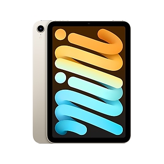 Apple iPad mini 8.3" Tablet, 64GB, WiFi, 6th Generation, Starlight (MK7P3LL/A)