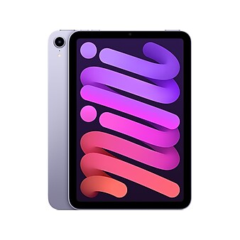 Apple iPad mini 8.3" Tablet, 64GB, WiFi + Cellular, 6th Generation, Purple (MK8E3LL/A)