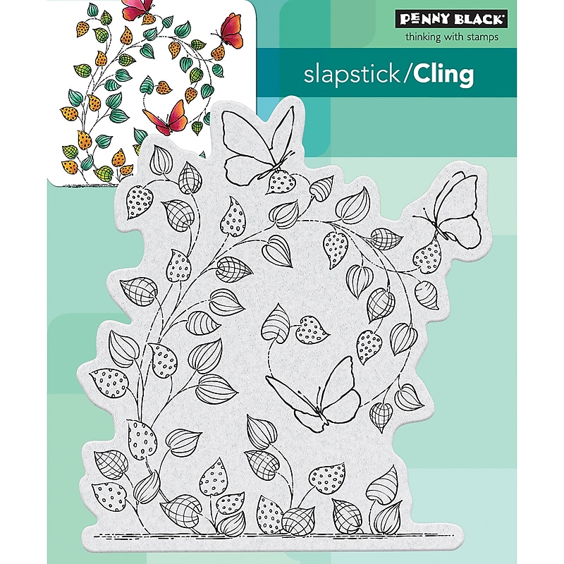Penny Black Cheerful Cling Stamps, 4.5" x 4.8", Clear (PB40514) image 1