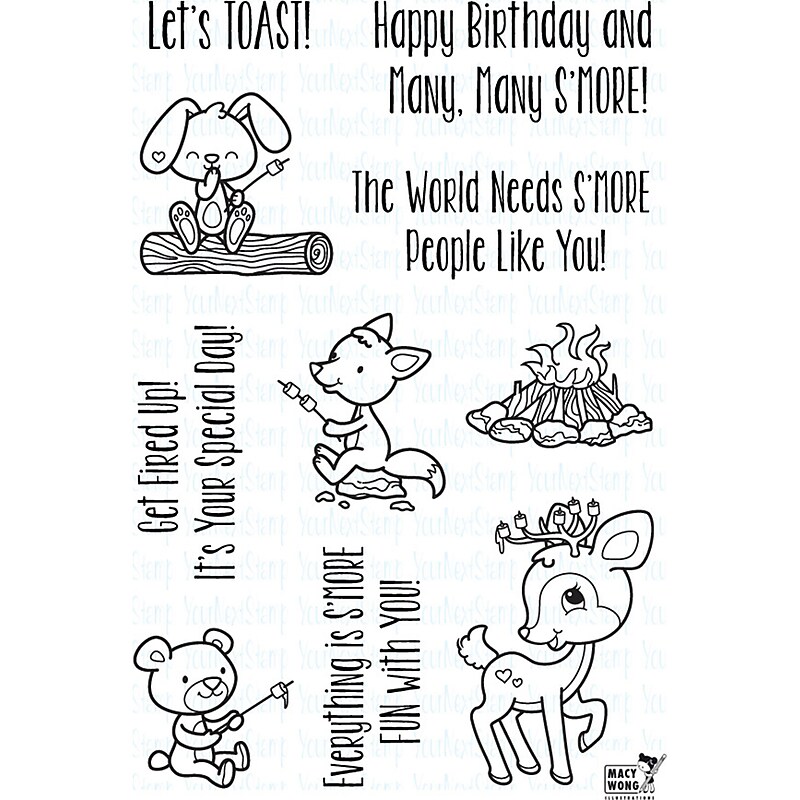 Your Next Stamp S'More Fun Clear Stamps, 4" x 6" (CYNS475) image 1