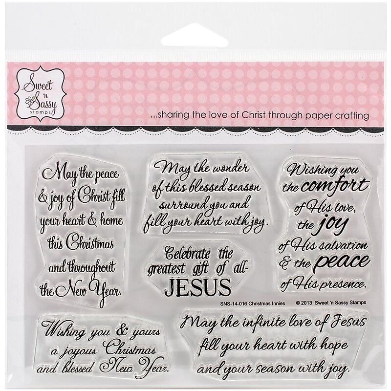 Sweet 'n Sassy Stamps Christmas Innies Clear Stamps, 4" x 6" (SNS14016) image 1