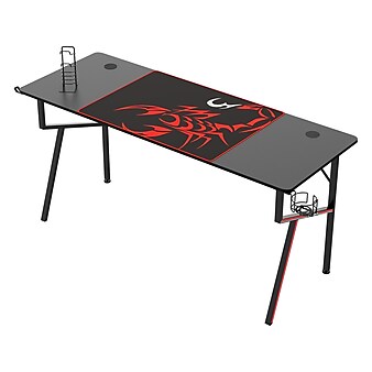 Eureka Ergonomic 63" Computer Gaming Desk, Black (GD0076-BK)