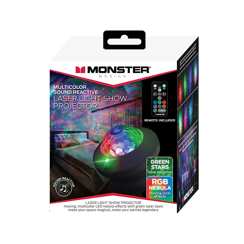 Monster Laser Light Show Projector, Matte (MLB7-2001-RGB) image 1
