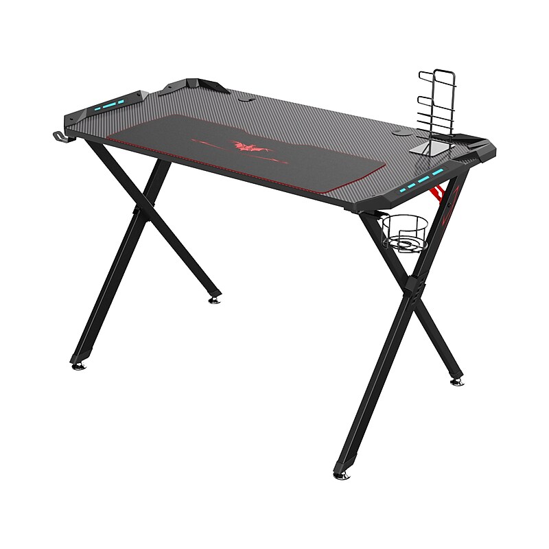 Eureka Ergonomic 44" Computer Gaming Desk, Black (GD0085-BK) image 1