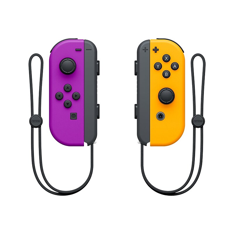 Nintendo Joy-Con Controllers (Left/Right), Neon Purple/Neon Orange (HACAJAQAA) image 1