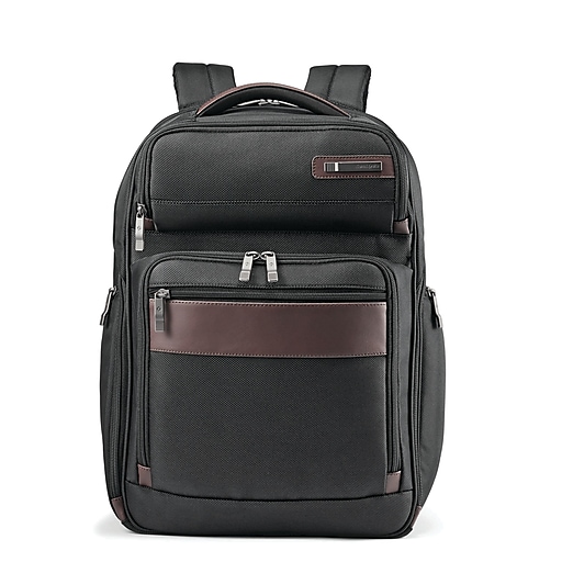 Samsonite Kombi Backpack, Solid, Black/Brown (92310-1051) | Staples