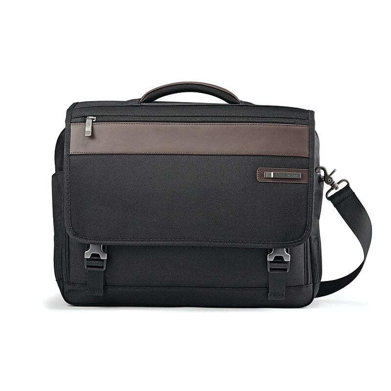 Samsonite Kombi Laptop Briefcase, Brown/Black Nylon (92314-1051) image 1