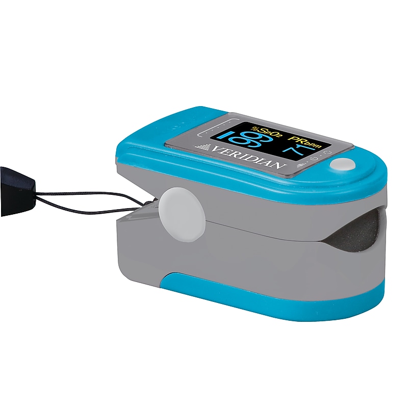 Veridian Healthcare Fingertip Pulse Oximeter, Blue (CMS50DA) image 1