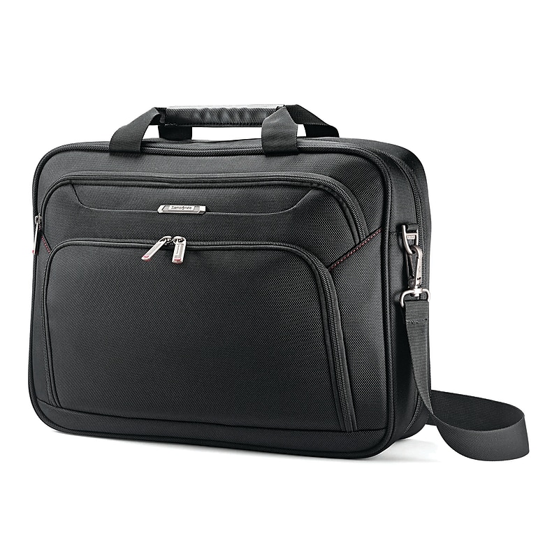 Samsonite Xenon 3.0 Polyester Briefcase, Laptop Compatible, Black (89436-1041) image 1