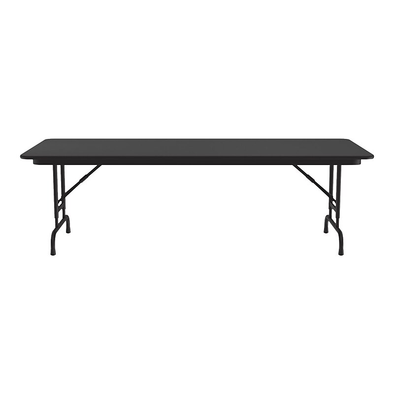 Correll Folding Table, 96" x 30", Black (CFA3096TF-07) image 1