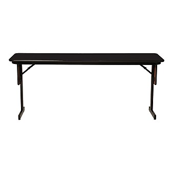 Correll Folding Table, 72" x 24", Black/Walnut (SP2472TF-01)