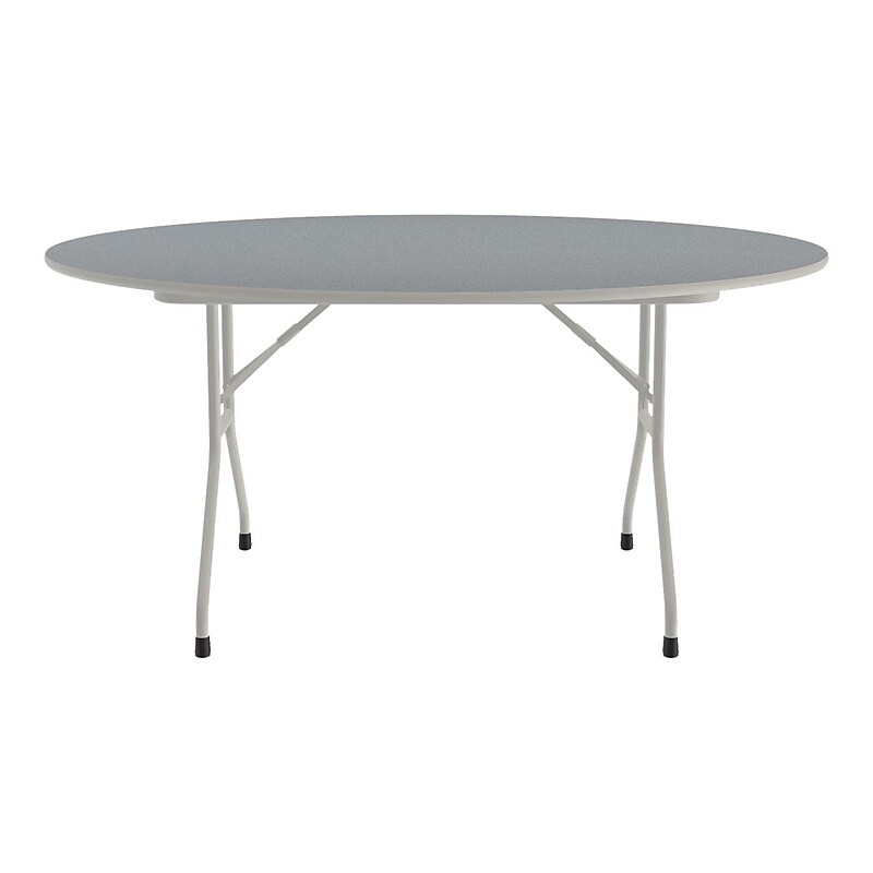 Correll Folding Table, 62" Dia., Gray (CF60TF-15) image 1