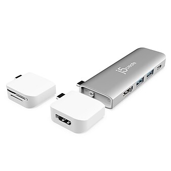 j5create UltraDrive Kit USB-C Dual-Display Minidock for MacBook Air and Apple MacBook Pro 13"/15" (JCD387)