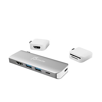 j5create UltraDrive Kit USB-C Dual-Display Minidock for MacBook Air and Apple MacBook Pro 13"/15" (JCD387)