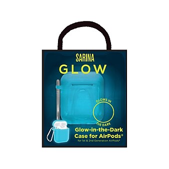 Sarina Glow-in-the-Dark Case for AirPods Gen 1/2, Assorted Colors (SA-GLW12-ASST)