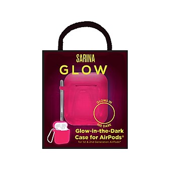 Sarina Glow-in-the-Dark Case for AirPods Gen 1/2, Assorted Colors (SA-GLW12-ASST)