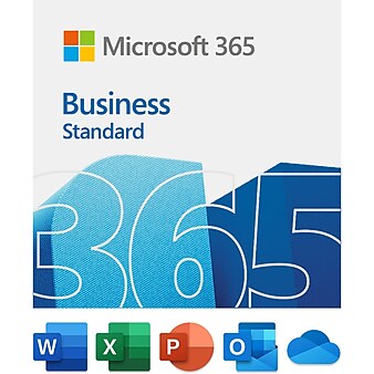 Microsoft 365 Business Standard 12-Month Subscription for PC/Mac, 1 User, Product Key Card (KLQ-00218)