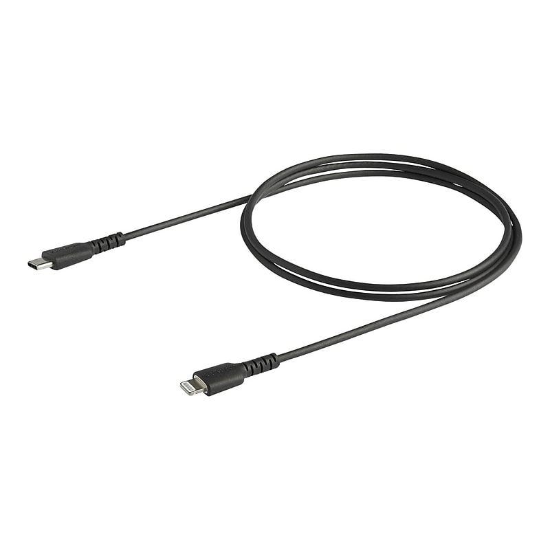 StarTech.com 3.3' Lightning to USB C Cable, Black (RUSBCLTMM1MB) image 1