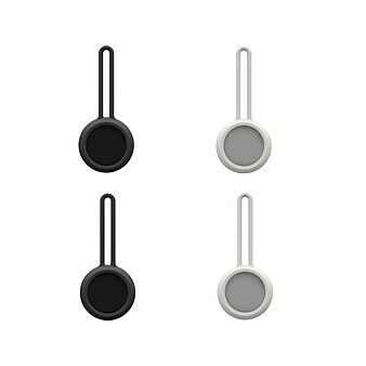 Urban Armor Gear DOT 16322VM14035 Loop Cover for AirTag, Black/Marshmallow