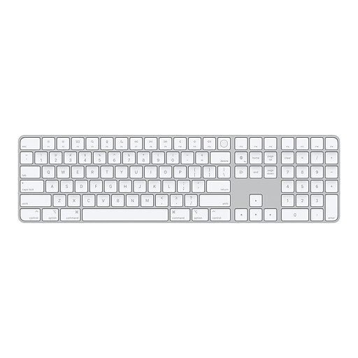 Apple Magic Keyboard with Touch ID and Numeric Keypad Wireless, Silver