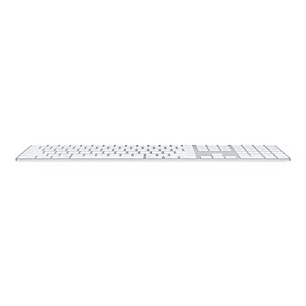 Apple Magic Keyboard with Touch ID and Numeric Keypad Wireless, Silver/White Keys (MK2C3LL/A)
