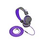 JLab JBuddies Studio Kids On-Ear Headphones, Graphite/Violet (JKSTUDIO-GRYPRPL-BOX)~#|#~sp146136282_sc7