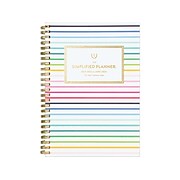 2022-2023 AT-A-GLANCE Simplified by Emily Ley 5.5" x 8.5" Academic Weekly & Monthly Planner, Happy Stripe (EL80-200A-23)