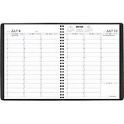 2022-2023 AT-A-GLANCE 7" x 8.75" Academic Weekly Planner, Black (70-958-05-23)