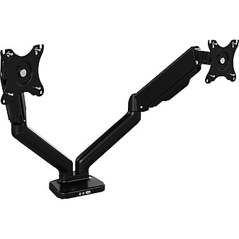 Bush Business Furniture Adjustable Dual Monitor Arm, 17"-32", Satin Black (AC99891-03)