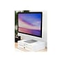 Mount-It! Riser with Storage, Up to 32" Monitor, White (MI-7365W)~#|#~sp146136695_sc7