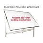 Excello Global Products Dry-Erase Mobile Whiteboard, Aluminum Frame, 48" x 32" (EGP-HD-0066)~#|#~sp146382869_sc7