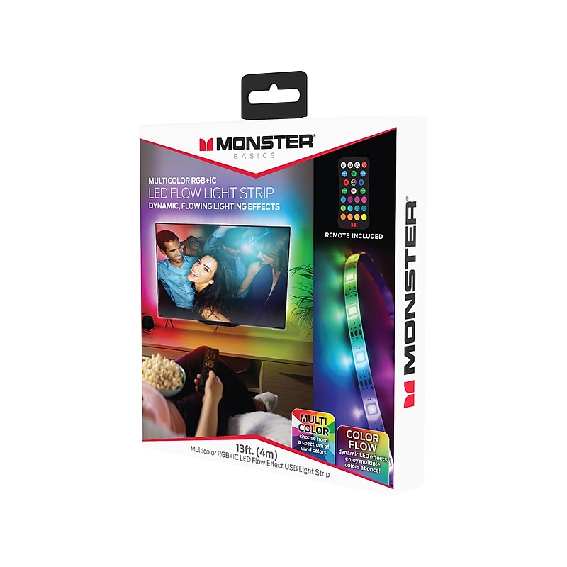 Monster Multi-Zone 13' LED Flow Light Strip, Multicolor (MLB7-1083-RGB) image 1