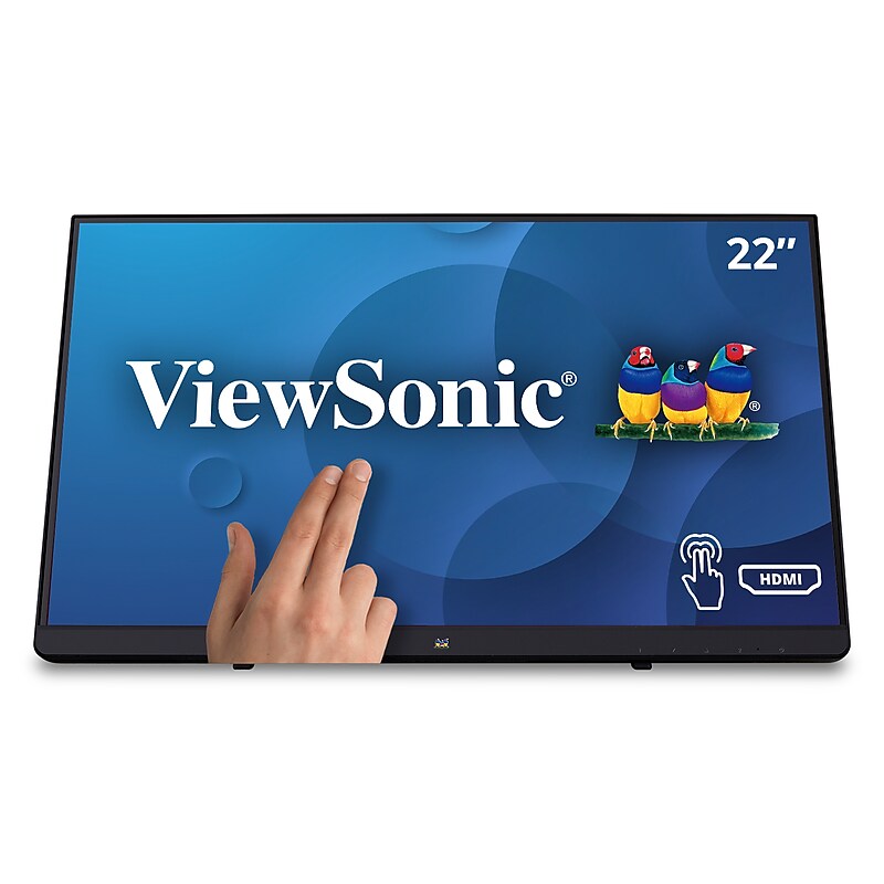 ViewSonic 22" 60Hz LCD Touch Monitor, Black (TD2230) image 1